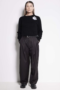 East Element Pant - Tailored Pant in Black Pinstripe