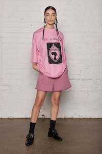 Unisex Collection: Over-sized unisex T-shirt with DE'LAMOUR graphic