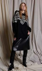 Unisex Collection: NORDIC NOIR JUMPER - MERINO