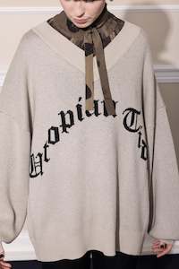 Unisex Collection: UTOPIAN TIDE JUMPER - BONE MERINO