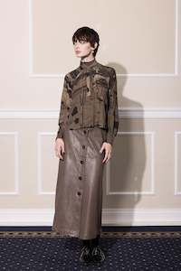 Aw2022 Neon Desert: DESERT LEISURE SHIFT - CHOCOLATE PRINT