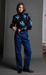 FEMME FATALE BODICE - ELECTRIC BLUE