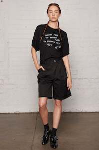 The Virtuous Poet: IVORY TOWER SHORT - BLACK