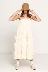 The Muse Spring Summer 2026: Sweetest Taboo Dress - Ivory Puff