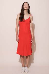 Ss2020 Painted Ceremony: SLIP DRESS - RED