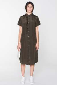 Ss2019 Syndicate: GORILLA SHIRT DRESS - KHAKI