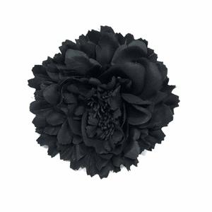 Clothing Fashion: Black Elegant Rose Flower Hair Clip Brooch Hairpins for Women Hair Decoration