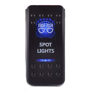 Boats Marine: Rocker Switch SPOT LIGHTS - Blue - LED 4x4 Boat Caravan Marine 12v