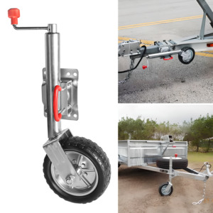 Boats Marine: 10'' Jockey Wheel 900kg 2000LBS Swing Up Solid Caravan Trailer Boat Heavy Duty