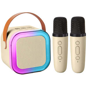 Karaoke Machine with 2 Microphones Bluetooth Speaker