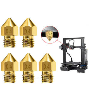 Others In Electronics: 5pcs For Ender 3 PRO CR10 3D Printer 1.75mm 0.4mm MK8 Extruder Nozzles