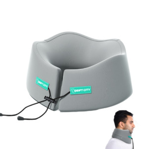 Travel Accessories: U-shaped Travel Pillow Chin Support Memory Foam Washable