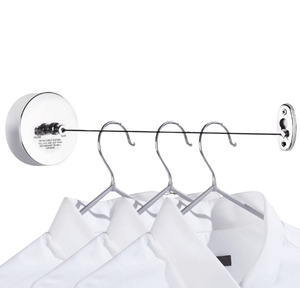 Cleaning Laundry: 2.8m Retractable Clothesline Laundry Clothing Line Dryer Wall Mounted Adjustable Drying Line String