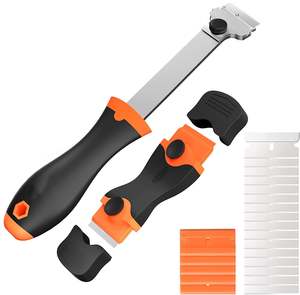 Cleaning Laundry: Glass Razor Scraper Set 10 Spare Blades Paint Seal Remover Clean Tool