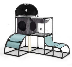 Cat: Cat Tree Tower Post Scratcher Scratching Condo Play House