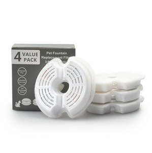 Cat: 4PCS Filter for Pet Cat Water Fountain Feeder