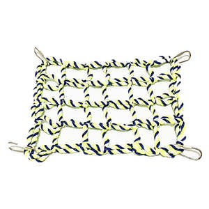 Birds: Pet Bird Parrot Hamster Cage Rope Ladder Net Hammock Swing Hanging Perch Toys