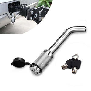 Caravans Motorhomes Accessories: Hitch Pin Lock Tow Bar Ball Security L type Caravan Trailer Parts Anti Theft