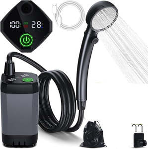 Camping: Electric Shower Pump with Shower Head