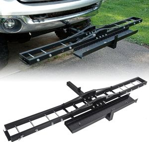 227kg Motorcycle Scooter Dirt Bike Carrier Hauler Hitch Mount Rack Ramp Anti Tilt