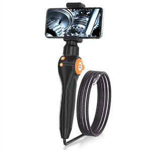 Photography Camera Accessories: 2-Way 360° Articulating Borescope Endoscope Camera