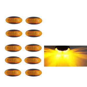 10X 10V-30V Amber Clearance Lights Side Marker Led Trailer Truck Lorry Lamp