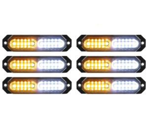 Car Lights: 12-LED Strobe Lights 6PCS