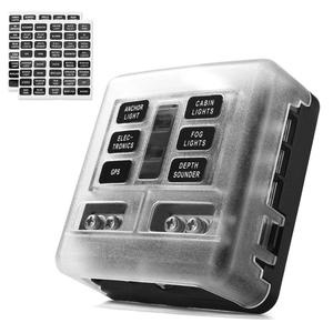 6-Way Blade Fuse Block Box Holder