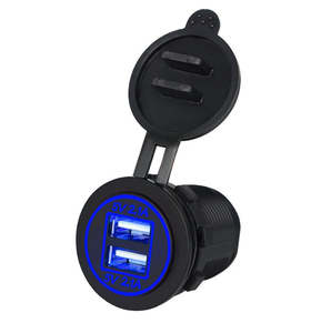5V 4.2A Dual 2USB Charger Socket Adapter Power Outlet for 12V 24V Car