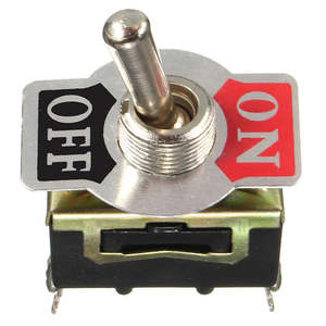 Car Panels And Sockets: 1 x 12V Heavy Duty Toggle Flick Switch ON/OFF Car Dash Light Metal SPST 12 Volt