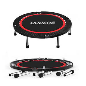 Other Sports: 48'' Trampoline Folding Fitness Exercise Rebounder
