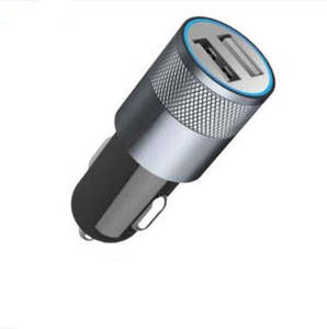 Phone Chargers: USB Car Charger for Phone Dual USB Adapter Cigarette Lighter Socket