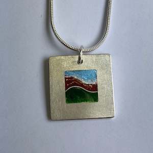 Pendant, pohutukawa landscape
