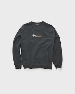 WWO CREST CREW - WASHED BLACK