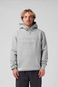 Fleece: Emboss Hood - Grey Marl
