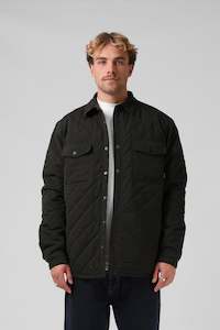 Quilted Jacket - Dark Olive