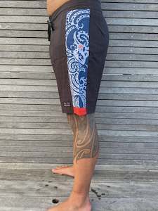 Bottoms: Wai-Tai Aotearoa Taniwha 4 Way Stretch Boardshorts