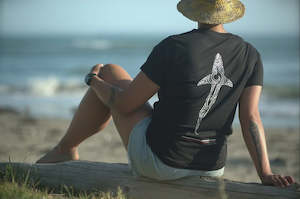 Wai-Tai Womens Kaitiaki Tee - Black