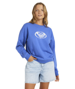 PERFECT PLACE CREW BRUSHED - DAZZLING BLUE