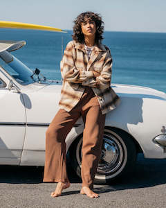 SURF CHECK JACKET - TOASTED COCONUT