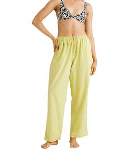 SUN LOVERS BEACHPANT - CELERY GREEN
