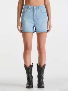 Womens Bottoms: HI BELLS SHORT - BLUE TOUR