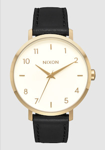 Watches: Arrow Leather Gold / Cream / Black