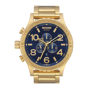 Watches: 51-30 Chrono Gold / Blue Sunray / Gold