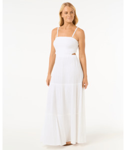PREMIUM SURF MAXI DRESS - WHITE