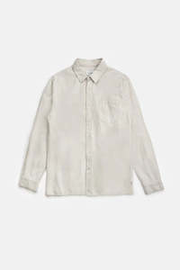 Mens Shirts: Classic Linen LS Shirt Sand