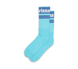 ATHLETIC LOGO SOCK TURQ BLU