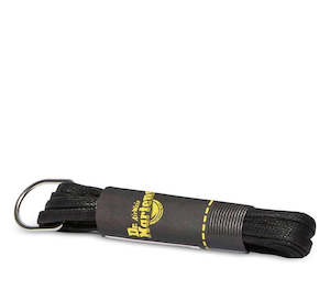 XED LACE 140CM FLAT WAXED LACE BLACK