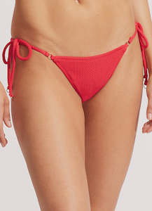 Swimwear: SeaDive - Tie Side Rio Pant - Chilli Red