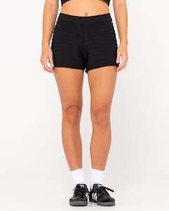 Womens Shorts: ELBA KNIT SHORT - BLACK